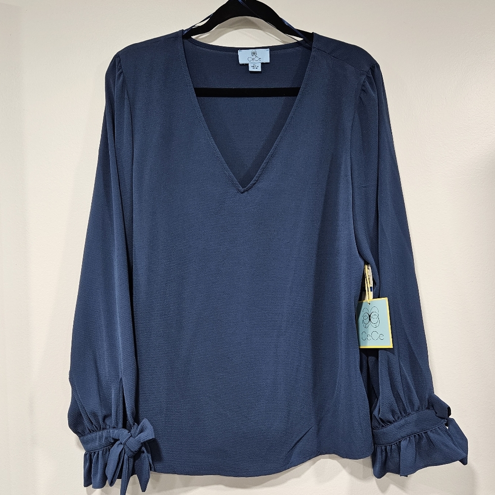 Ladies CeCe Blouse Blue XL